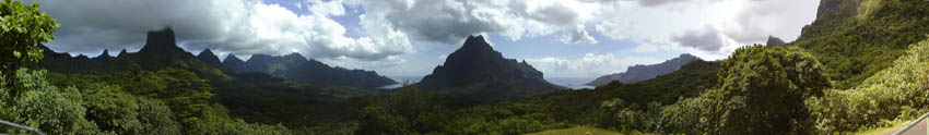 Vue du belvedere de MOOREA