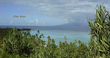 Tahiti vue depuis MOOREA